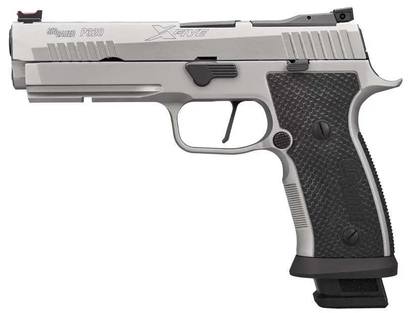 SIG SAUER P320 SXG 9MM 5" STAINLESS, ADJ. SIGHTS, SXG GRIP O.R. 3-21RD